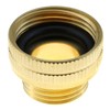 MEETOOT 1-Pack Solid Brass Garden Hose Adapter, 3/4" GHT Male
