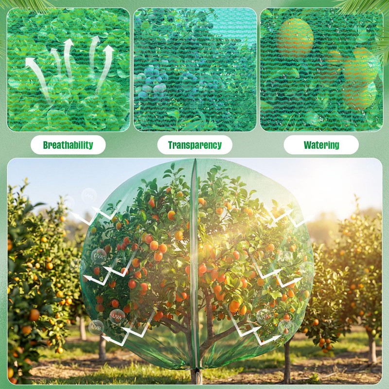 Ribbonlic 20W x 20L Ft Extra Large Fruit Tree Netting
