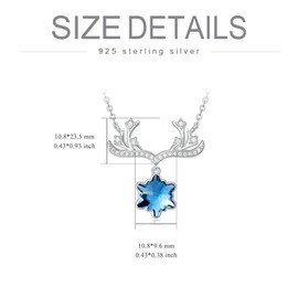 CUPENDA - Collar de plata de ley 925 con colgante de animales para mujeres y niñas, Plata esterlina, Sin piedra preciosa