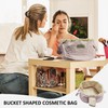 1 Piece Drawstring Cosmetic Bag, Barrel Cosmetic Bag, Travel Cosmetic
