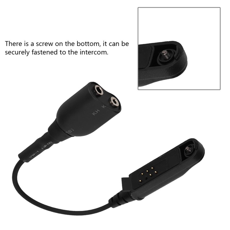 Goshyda Audio Cable Adapter, A58 K-Head 2Pin Walkie Talkie Audio