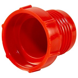 Caplugs 99191179 Plastic Threaded Plug for Flared JIC Fittings. PD-65, PE-LD, to Plug Thread Size 5/8-18", Red (Pack of 1000)