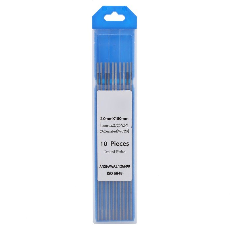 10Pcs 2mm WC20 Rod Tungsten Electrode Arc Needle for Welding