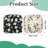 Tyqour 2 Pcs Sanitary Napkin Storage Bag, Daisy Embroidery Period