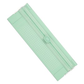 PATIKIL Paper Cutter Trimmer, A4 Straight Small Portable Paper Slide Paper Slicer with Safe-Guard for Craft Cardstock Label Card, Scrapbook Photo, Green
