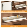 Expandable Pull-Out Cabinet Organizer (Width 13.78"-19.69"), Adhesive Drawer for Kitchen