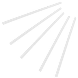 5PCS Diameter 6mm Length 250mm White ABS Styrene Plastic Round Bar Rods for DIY Toys Doll House, DIY Sand Table Model, DIY Scene Making, Building Making