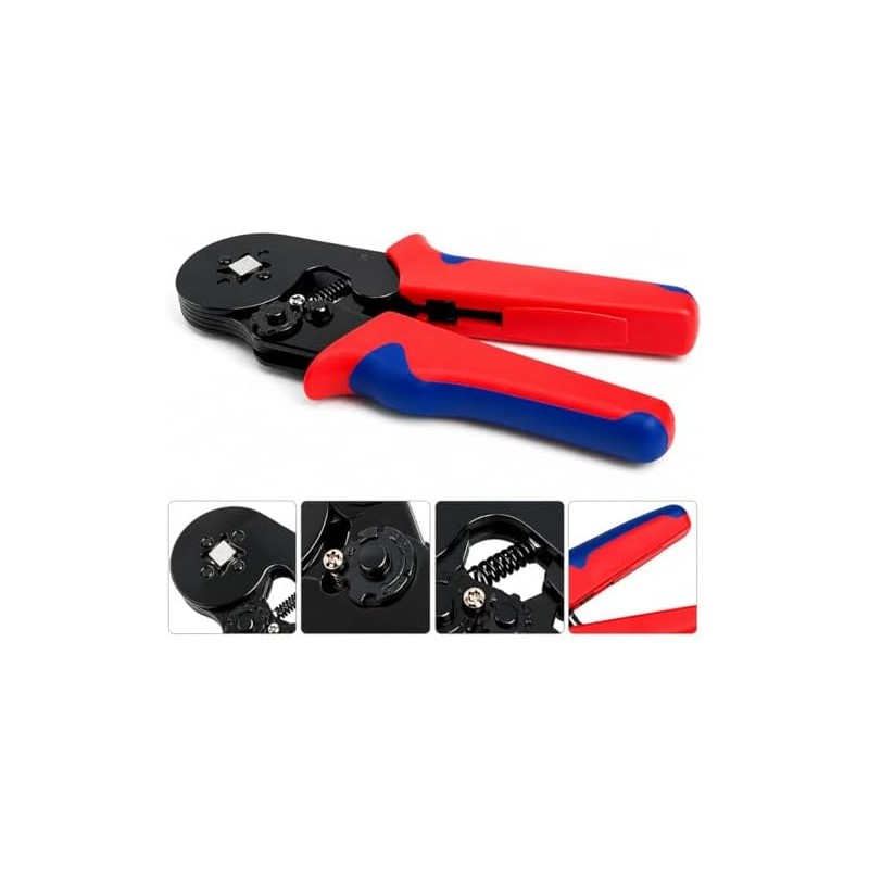 Kit Pinza Crimpadora 1800 Terminales Profesional Hsc8 6-4a Con Ferrules