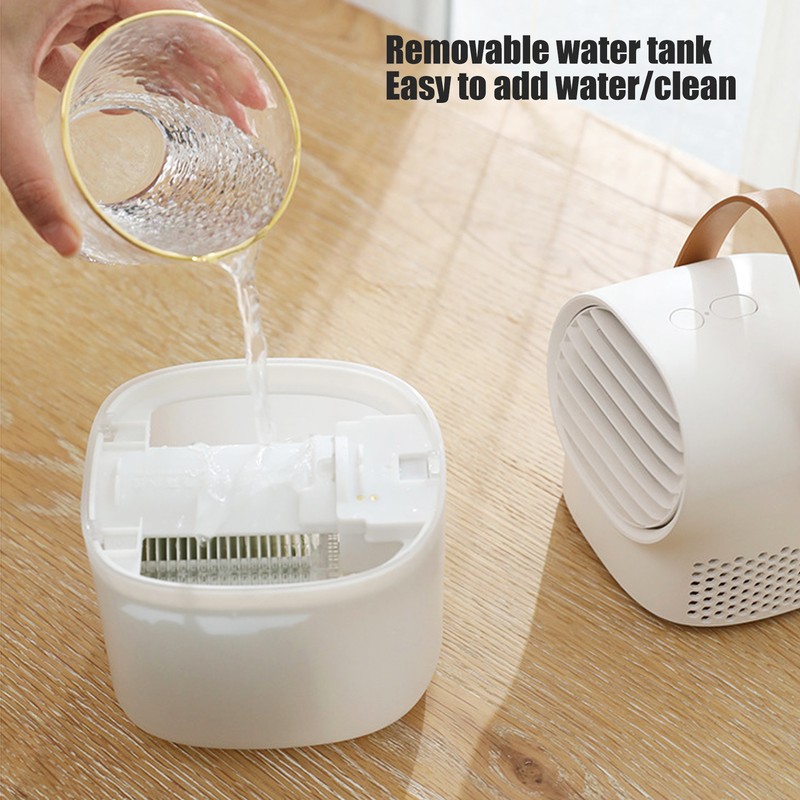 USB Desktop Portable Air Conditioner Fan Negative Ion Air Cooler