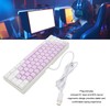Gaming Keyboard USB 61 Keys Ergonomic Contrast Color 6 RGB