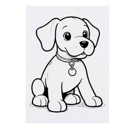 Large 'Puppy Dog' Temporary Tattoo (TO00074427)