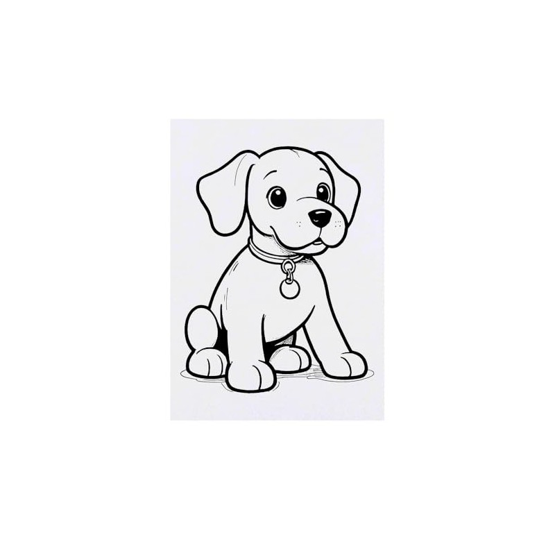 Large 'Puppy Dog' Temporary Tattoo (TO00074427)