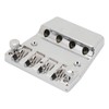 Electric Bass Bridge Replacement 4 Strings Height Adjustable Zinc Alloy