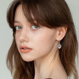 VENACOLY Boho Dangle Earrings Sterling Silver Abalone Shell Earrings Bohemia Jewelry Birthday Gift for Women Girls