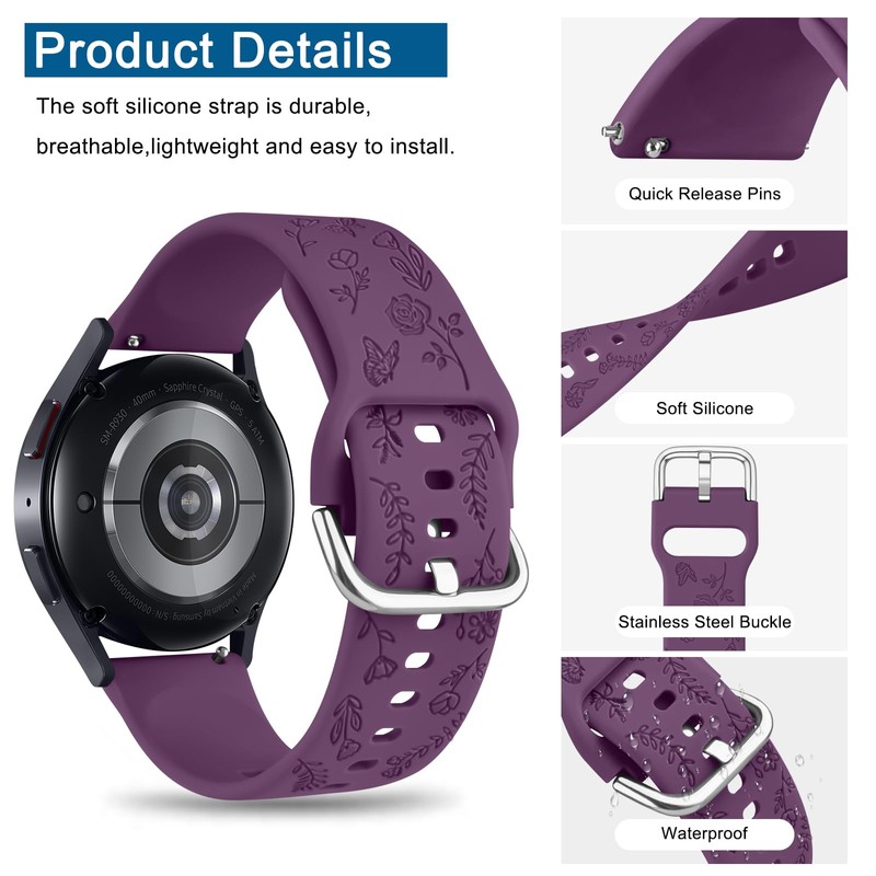 3 Pack Silicone Bands for Garmin Vivoactive 5 Watch Band/Vivoactive