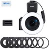 Godox RING72 Macro LED Ring Light, with 8 Lens Adapter