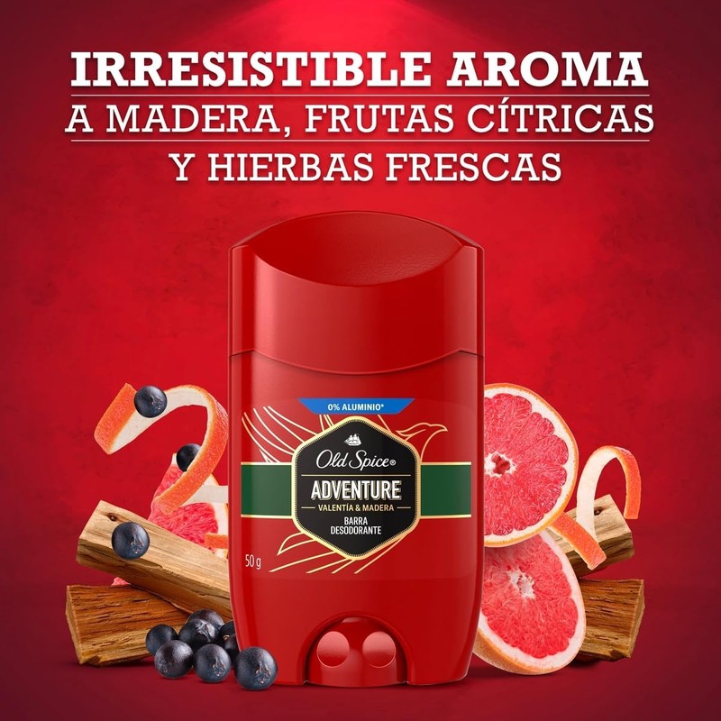 Desodorante Old Spice Adventure 50 g – Aroma a madera