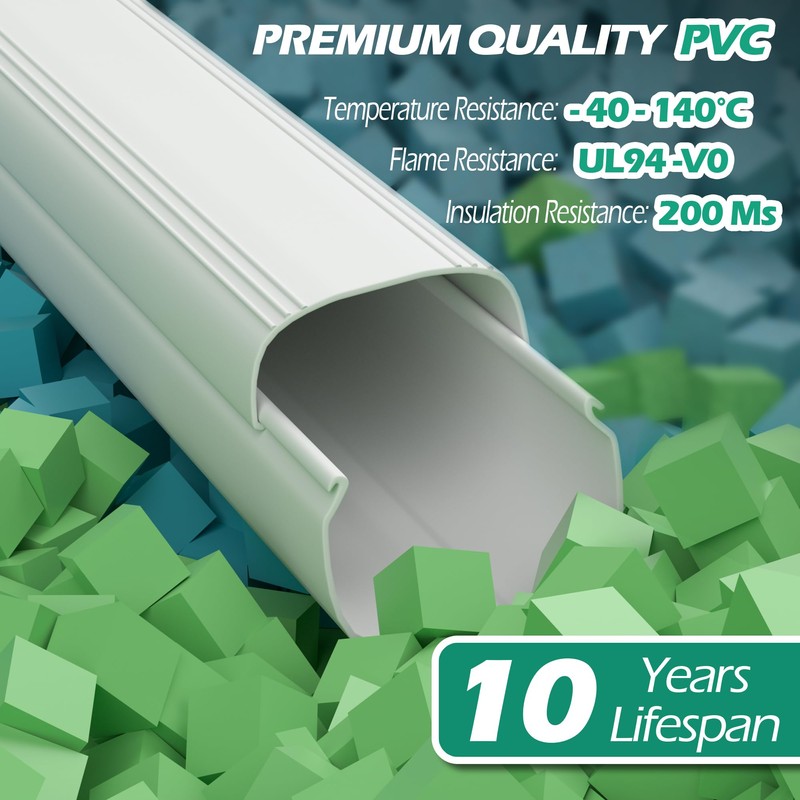 TAKTOPEAK Mini Split Line Cover: 4'' 7.5 Ft Line Hide