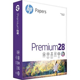HP Papers Premium28 Laser Print Copy & Multipurpose Paper, bright white