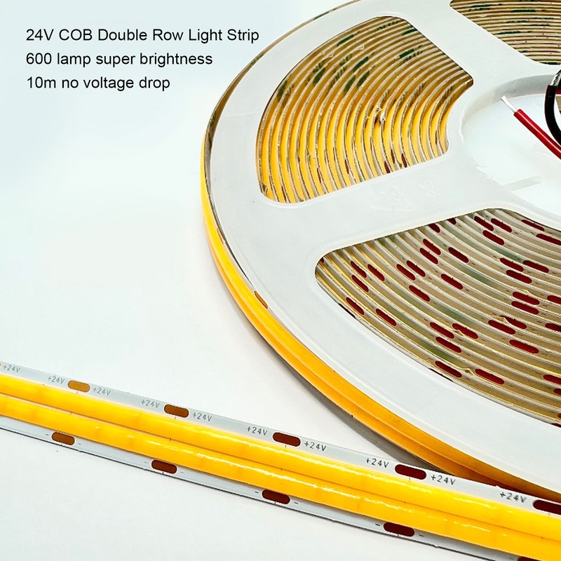 COB LED Strip Light High Brightness Adhesive Flexible Double Row