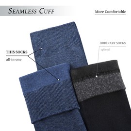 DarkCom Men's Smart Durable Socks 6 or 10 Pairs Cotton Socks