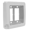 Intermatic WP7200W Low-Profile Extra-Duty Weatherproof 2-Gang Cover, White - Expandable