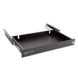 Perfect Posture Max Under Desk Storage Drawer – Large Desk Drawer with Lock for Regular & Sit-Stand Standing Desks, Black (19.5" x 7.5")