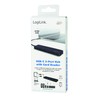 Logilink USB Hub for PC/Laptop Aluminium Housing Black 3-Port +