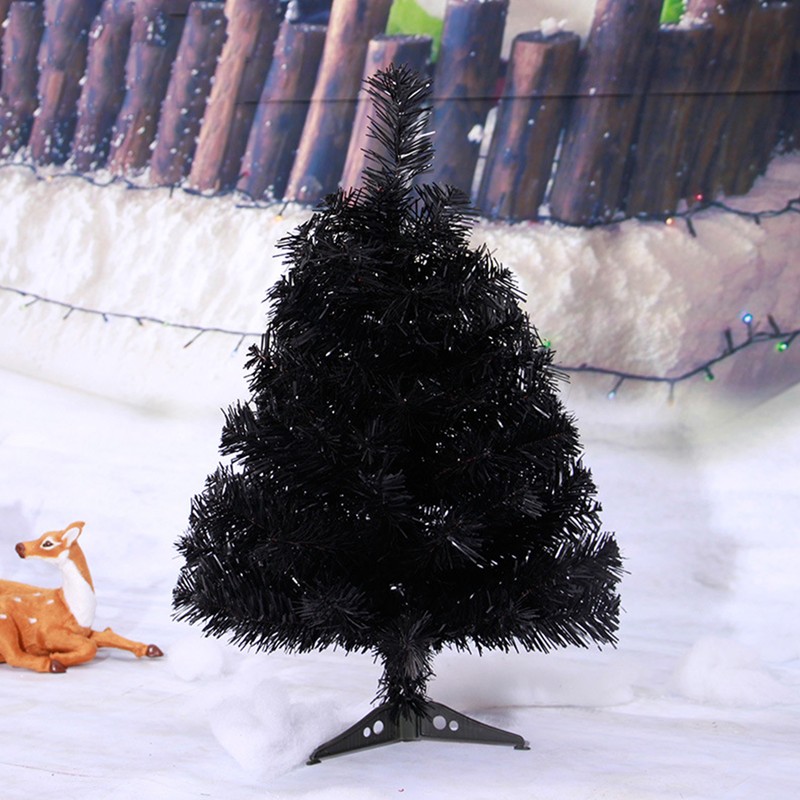 Christmas Black Tree Rust Proof Exquisite Decorative Props for Home