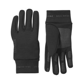SEALSKINZ Acle Nano Fleece Water Resistant Cold Weather Gloves, Black, Medium