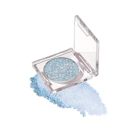 Sparkle Monochrome Eyeshadow Palette, Blue Glitter Shimmer Highly Pigmented Eye Shadow Lightweight Blendable, Waterproof Long-Lasting Brighten Single Eyeshadow Makeup Palette Gift for Old Women-05