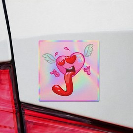 Holographic Decal Stickers of Fall in Love Premium Waterproof Vinyl Decal Stickers for Laptop Phone Accessory Helmet Car Window Mug Tuber Cup Door Wall Decoration NVCVER3g21322HO