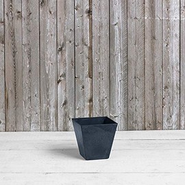 ArtStone Novelty 35108 Ella Square Planter, 10-Inch, Black