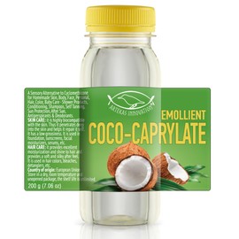 Artekas Innovation COCO-CAPRYLATE - Emollient - Liquid - 200 g (7.06 oz) - For Formulations and DIY Skin, Body, Face, Personal, Hair Care - Shower Products, Conditioning, Shampoos