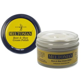 Meltonian Cream Shoe Polish - Boot Polish, Leather Shoe Polish Oil Based with Beeswax - Restores & Protects, 60+ Colors, Ivory