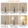 Helunsi 8 Inch Lamp Harp, 2 Set Gold Lamp Shade