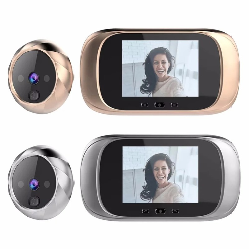 Toolzia 2.8 Inch Video Doorbell Peephole Camera with 90-Degree Wide