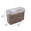Kitchen Details 2 Pack Cereal Container with Scooper | Medium