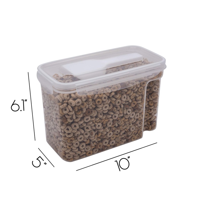 Kitchen Details 2 Pack Cereal Container with Scooper | Medium