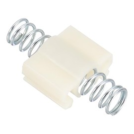 PATIKIL Bifold Door Hardware, Bi-Fold Door Slide Guide Top Short Spring Bifold Closet Door Hardware Repair Part Kit for Folding Closet Sliding Door, White