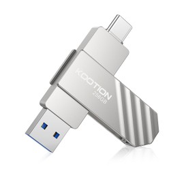 KOOTION USB Flash Drive [USB 3.2 256G] 2 in 1 Adjustable Type C256GB