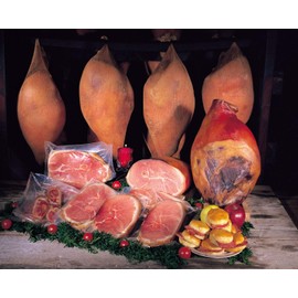 Burgers' Smokehouse Uncooked Attic Aged Country Ham (Unsliced, 7 1/2 to 8 1/2 pounds (half ham))