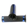MotorToGo 7/8" Open End Blue Motorcycle CNC Aluminum Handlebar Gel