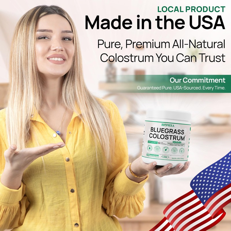 Bovine Colostrum Supplement - 100% Pure Whole Colostrum Powder -