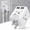 Multi Plug Outlet Extender Electrical Wall Outlet Splitter with 4