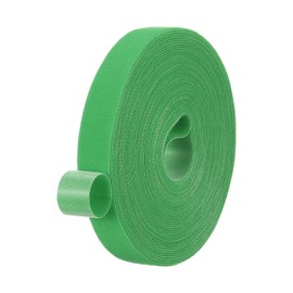 PATIKIL 0.8IN x 33FT Hook and Loop Tape, Double-Sided Nylon Strips Reusable Cable Ties Roll Multi-Purpose Cord Management Tape Wrap Fastener for Home Office, Green