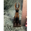 5 Inch Egyptian Anubis Dog Figurine in Black and Gold