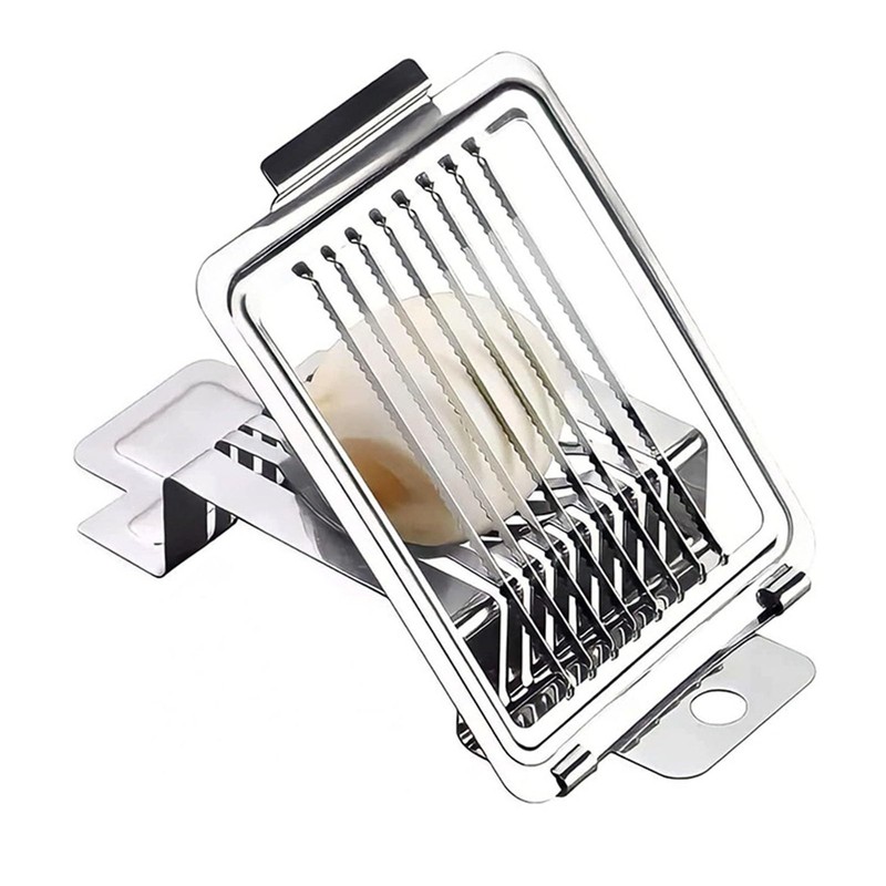 Egg Slicer, Egg Slicer, Dishwasher Safe, Sturdy, Stainless Steel, Multifunctional