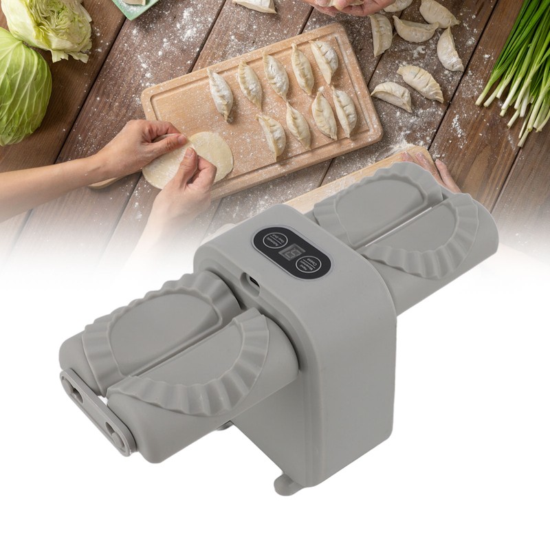 Double Head Automatic Dumpling Maker Mould Electric Dumpling Maker Machine