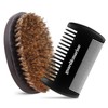GUARD&MARINE Beard Brush & Comb Set - Natural Boar Bristle